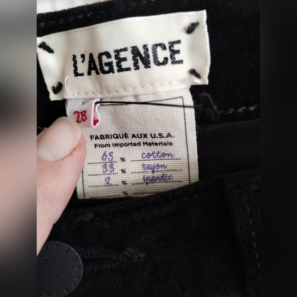 L'AGENCE Velvet High Rise Skinny Jeans 28 - Picture 6 of 7